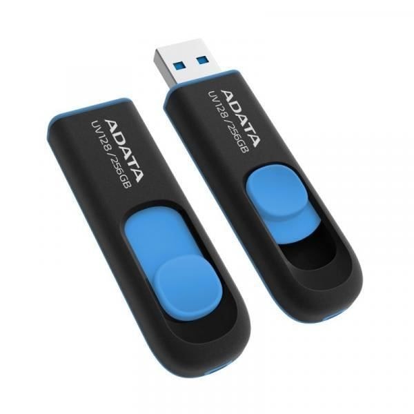Muistikortti - ADATA - AUV128 - 256 Gt - USB 3.0 - Musta/Azul