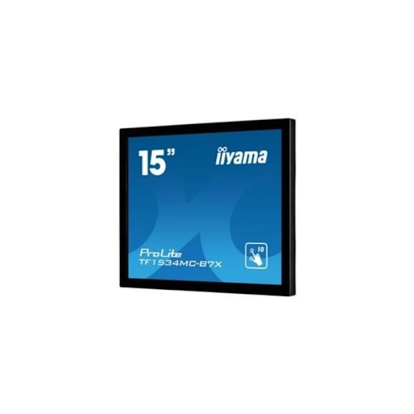 SCREEN IIYAMA 15" Open Frame Touch Black PCAP 10pts 700:1 1024x768 USB VGA HDMI Display Port 330cd/m² 8ms Land/Portræt TF1534MC-B7X
