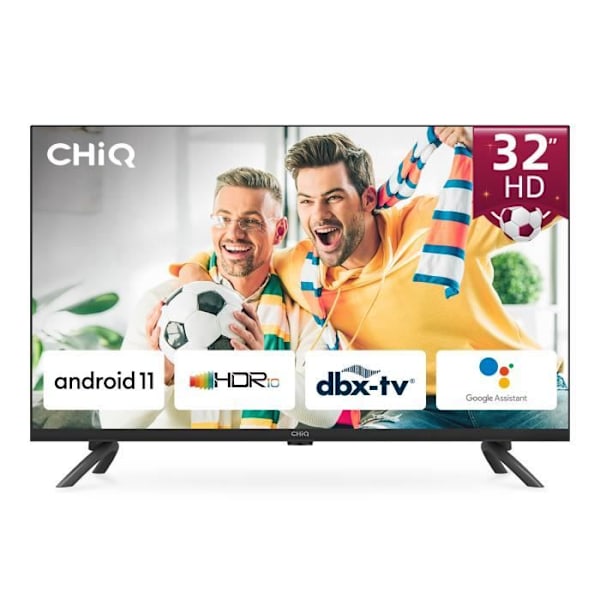 Smart TV, CHiQ L32G7L, 80 cm (32 tuumaa), Android 11 Ultra Thin Edge -televisio, Netflix, Prime Video, Youtube, Wi-FI 2.4