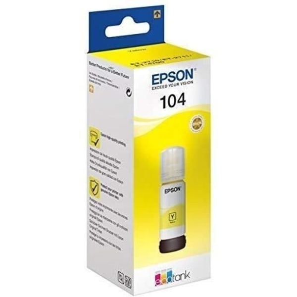 Epson ECOTANK 104 YELLOW mustepatruuna