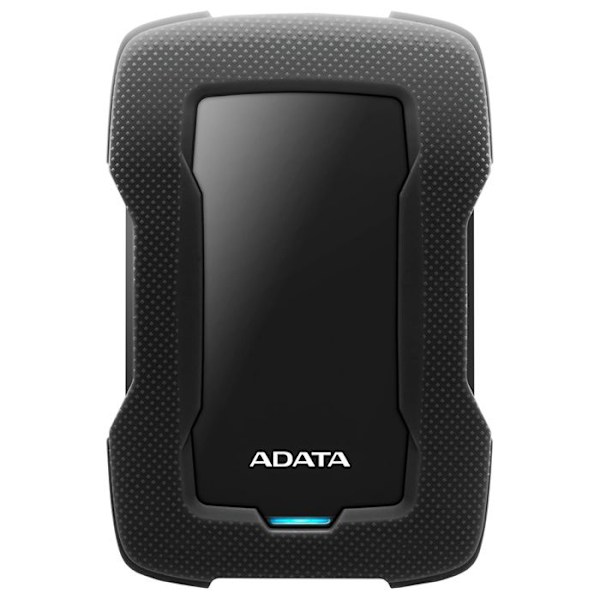 ADATA HD330 bærbar ekstern harddisk - 2 TB - USB 3.1 - AES 256 bit - sort