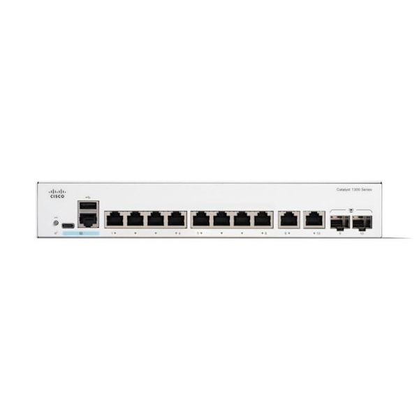 Switch - CISCO - Catalyst 1300 - 8 porte GE - Ekstern strømforsyning - Gigabit Ethernet