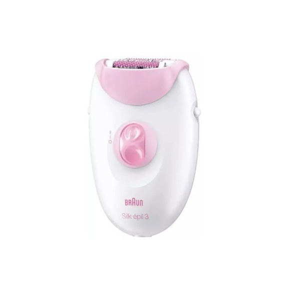 Epilointilaite - BRAUN - SILK EPIL 3-031 - 20 pincettiä - 2 nopeutta - Smartlight Lyserød