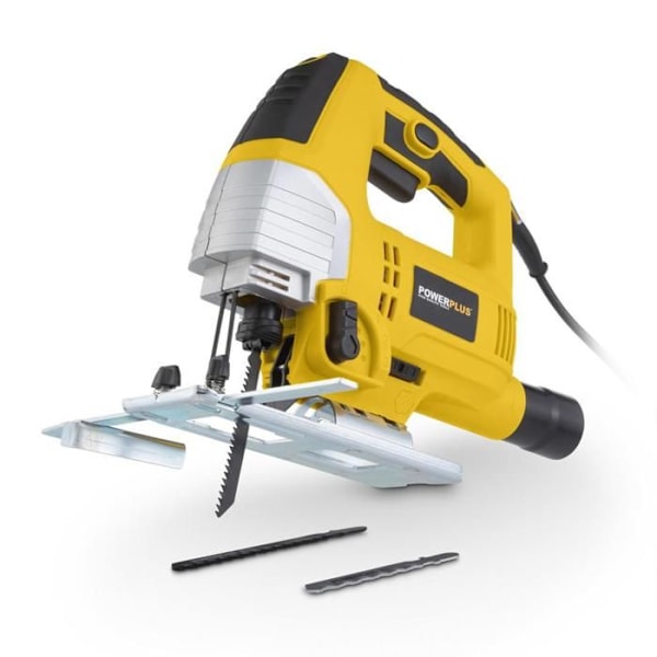 Powerplus 650 W POWX0331 Sähkösirkkeli - Säädettävällä alustalla varustettu johdollinen sirkkeli 3000 min-1 - sisältää 3 lisävarustetta Gul