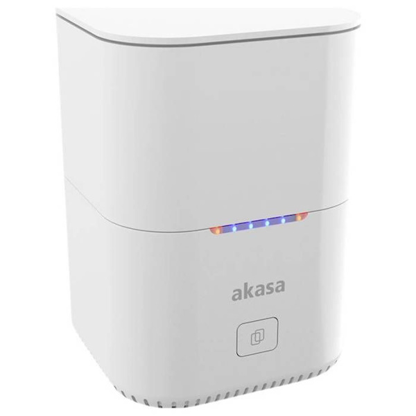 Akasa DuoDock MX SSD-kotelo M.2 USB-C® (USB 3.2 Gen 2) 10 GBit/s M.2 PCIe NVMe 2242, 2260, 2280 AK-DK09U3-WHCMV2