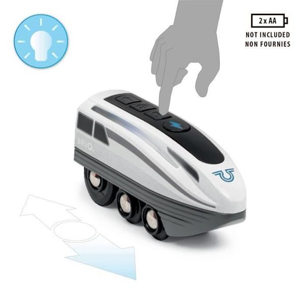 Brio - Sähköjunan akkukäyttöinen veturi Super Fast hvid