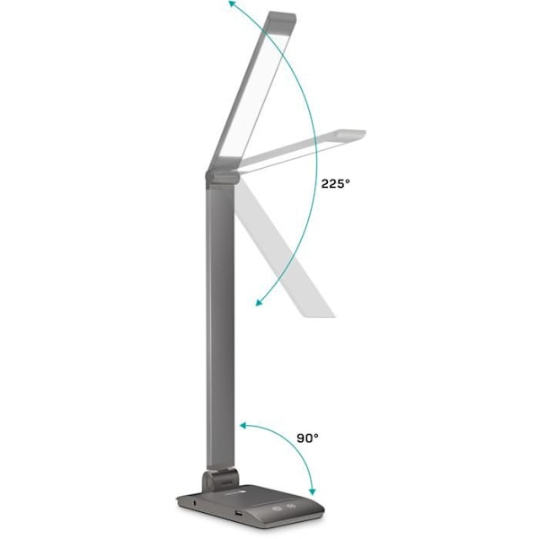 CONNECT IT LED-työpöytälamppu, harmaa