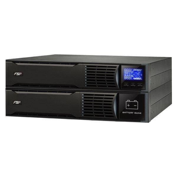 Fortron/Source FSP Fortron Eufo 2K Line-interaktiv UPS Rack/Tower 2000VA 1800W 8xIEC 4x12V/9Ah batteri - PPF16A1500 Sort