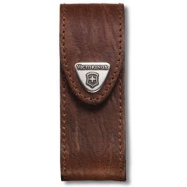 Kotelo - Victorinox - 4.0543 - Ruskea nahka - 91mm - Sveitsiläiselle veitselle 6-14 kappaletta kastanj