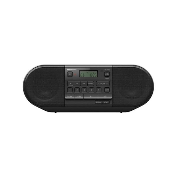 Mini HiFi System - Panasonic - RX-D552EK - FM og DAB/DAB+ Tuner - Bærbar - Sort