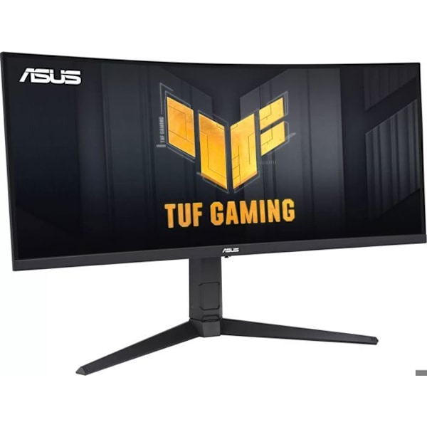 ASUS 34' LED - TUF Gaming VG34VQL3A - 3440 x 1440 pikseliä - 1 ms (harmaasta harmaaseen) - 21-9 - Kaareva VA-paneeli - HDR10 - 180 Hz - FreeSync musta