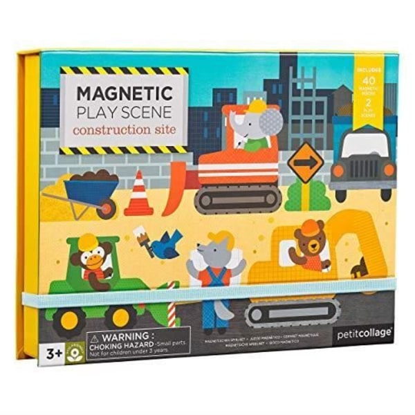 Petit Collage PTC335 Multicolored Magnetic Construction Game PTC335 Flerfarvet