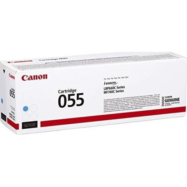 CANON 055 tonerpatron - Cyan til i-SENSYS MF744Cdw, MF742Cdw, LBP663Cdw, LBP664Cx, MF746Cx