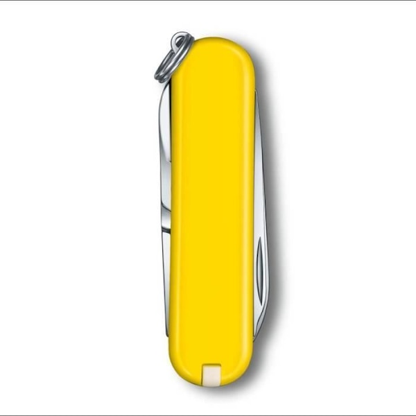 Schweizerkniv - VICTORINOX - Classic SD Sunny Side - 58 mm - 7 funktioner - Rustfrit stål faldende sne