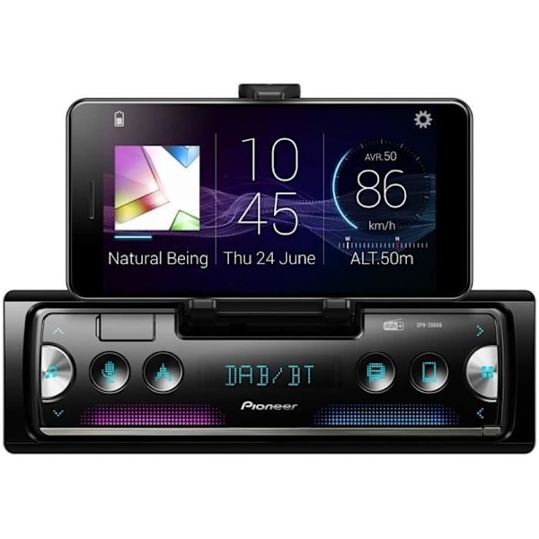 Autoradio - PIONEER - 1DIN - Integreret smartphone støtte - Bluetooth - DAB - USB - Forbundet via Pioneer Smart Sync app