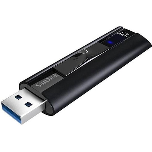 SANDISK Extreme Pro Solid State USB-nøgle - 128Gb - 3.1 - Sort Sort