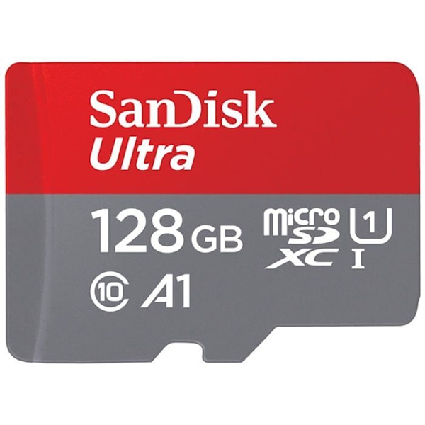 SanDisk Ultra 128 Gt microSDXC-muistikortti - Luokka 10 - 120 MB/s lukunopeus