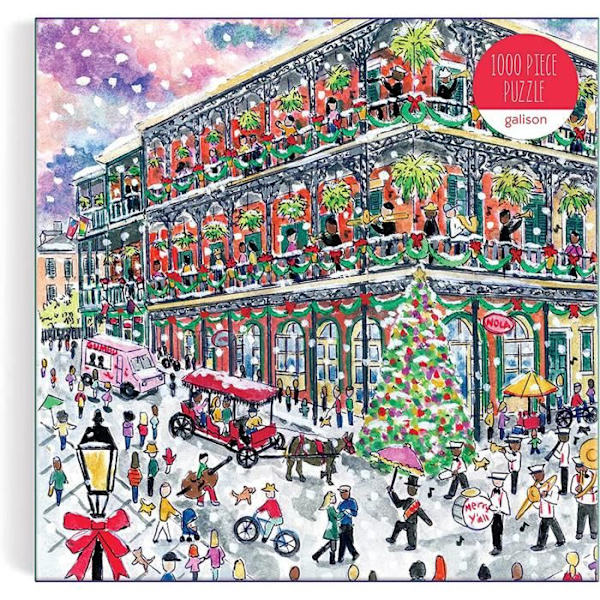 Puslespil med 1000 brikker: Jul i New Orleans, Michael Storrings Enfärgad