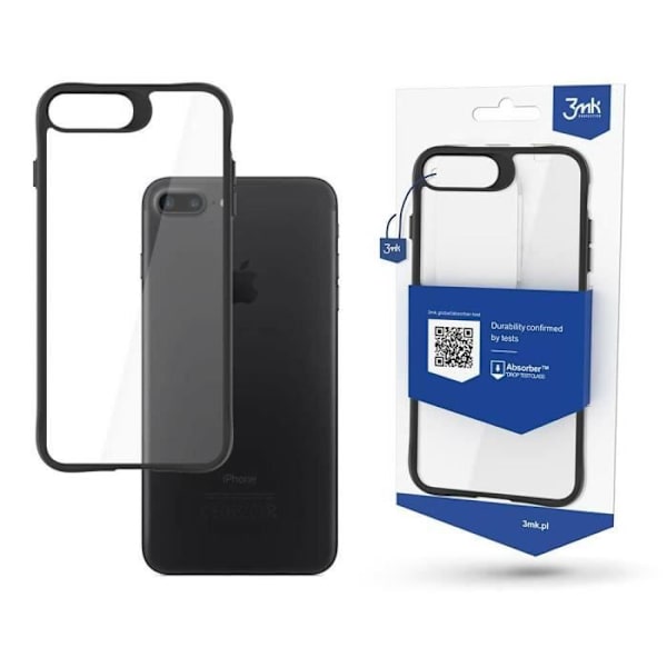 3MK Apple iPhone SE 2022 smartphone etui - Satin Armor - gennemsigtig/sort - TU