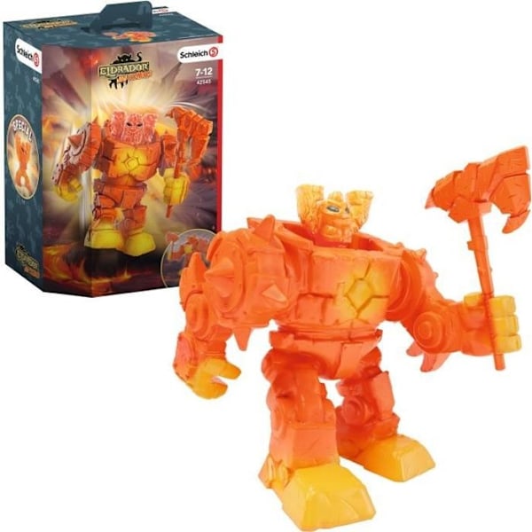 Lava Cyborg figur - Legetøj til børn fra 7 år og opefter - SCHLEICH 42545 Eldrador Mini Creatures Flerfärgad