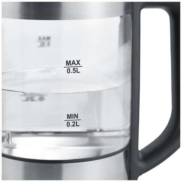 Bouilloire - Severin - WK 3458 - Rostfritt stål - 0,5 liter - Utan BPA Svart