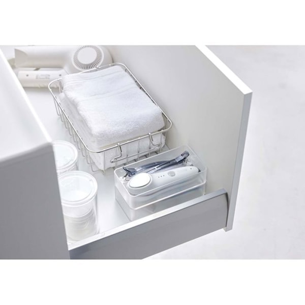 Opbevaring - YAMAZAKI - Tower - Sæt af 2 stabelbare - 16 x 8 x 3,7 cm - Holdbart plast