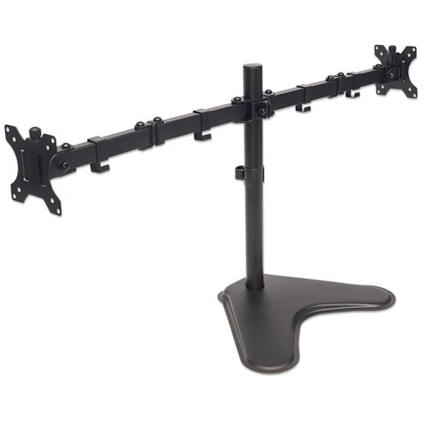 Manhattan - 0Z31823 - 461559 Støtte med arm til to skærme fra 13" til 32" op til 8 kg Dual Direction Swivel Black