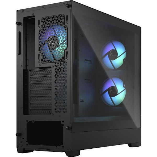 PC taske - FRACTAL DESIGN - Pop Air RGB Sort TG - Sort (FD-C-POR1A-06)
