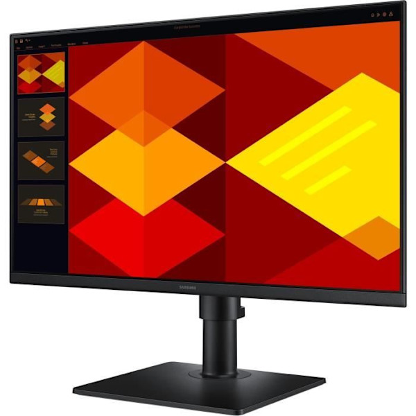 Skærm PC - SAMSUNG - S24D400G - 24'' - FHD 1920x1080 - 100Hz - IPS - 5ms(GTG) - 250cd/m² - Justerbar fod - HDMI - DisplayPort