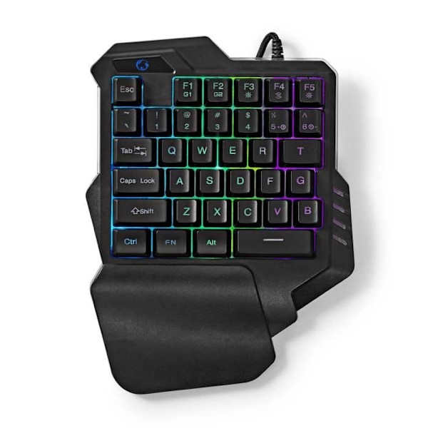 Nedis Wired Gaming Keyboard | GKBDS110BK |Sort