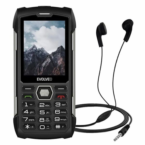 EVOLVEO StrongPhone H1 sort-sølv