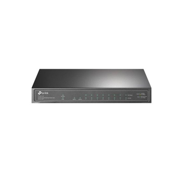 TP-LINK TL-SG1210P Switch - Ohanterad - 8 x 10/100/1000 (PoE+) + 1 x 10/100/1000 Grå