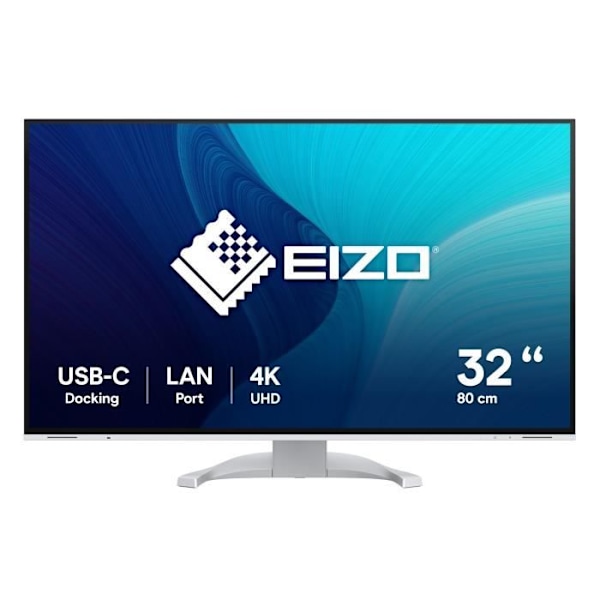 EIZO FlexScan EV3240X-WT datorskärm 80 cm (31,5") 3840 x 2160 pixlar 4K Ultra HD LCD Vit