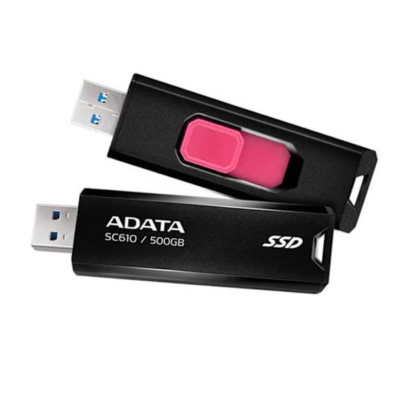 SSD ekstern SC610 500G USB3.2A Gen2 Sort