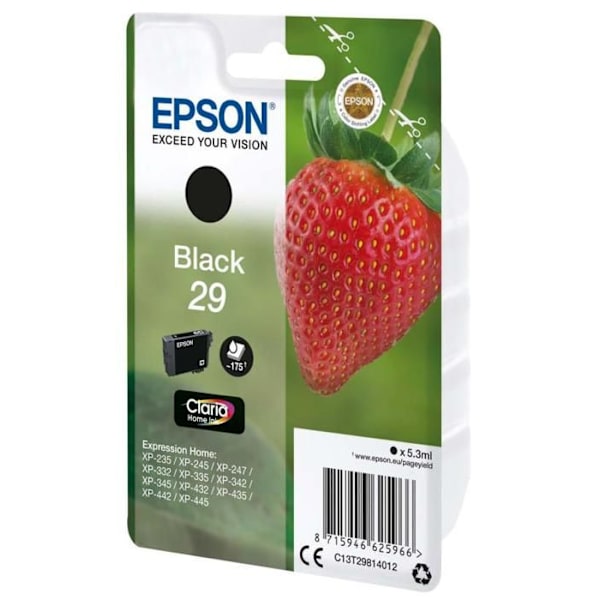 Epson STRAWBERRY Black mustepatruuna
