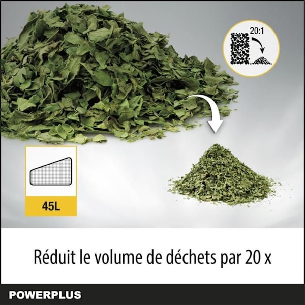 Powerplus Elektrisk Bladblæser POWXG4038 - Elektrisk 3300 W, 300 km/h, Haveværktøj Gul