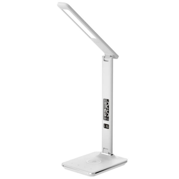 LED-pöytälamppu - IMMAX - 08966L - Langaton QI-lataus - Kosketusohjaus - Valkoinen väri Vit