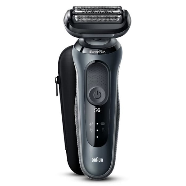 Elektrisk barbermaskine - BRAUN - Serie 6 61-N1000s - 50 min - Sort Svart