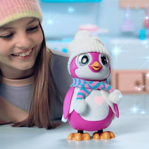 Rosa interaktiv pingvin - RESCUE PENGUIN - SILVERLIT - 20 känslor - unboxing pack ingår Flerfärgad