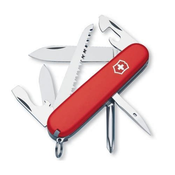 Schweizisk lommekniv - Victorinox Hiker - 1.4613 - Rød - Stort klinge - Lille klinge - Dåseåbner Röd
