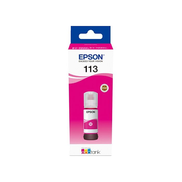 Mustepatruuna - EPSON - 113 - Magenta - Pigmentti - Yhteensopiva EcoTank