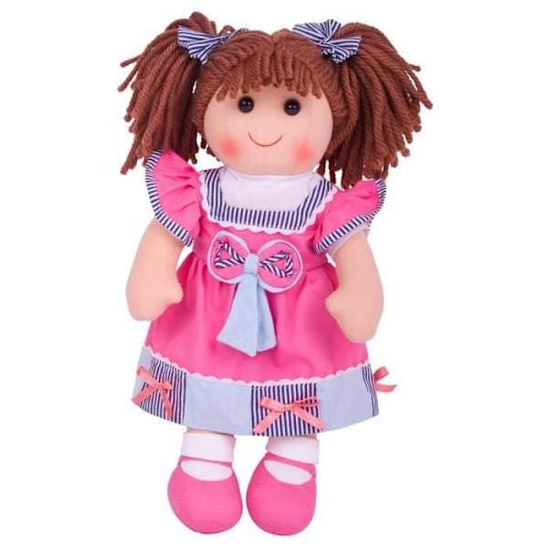 Stofdukke - Bigjigs Toys - Emma - 12 måneder og derover