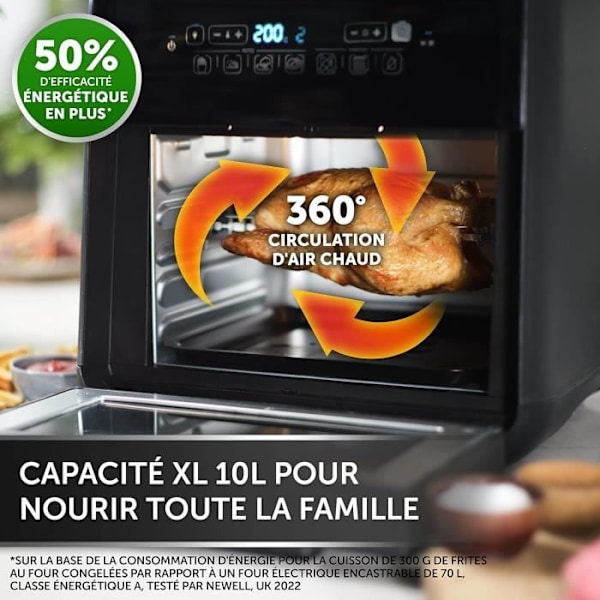 Breville Halo Rottisserie Airfryer Extra Large 10L - Musta ja Harmaa VDF127X