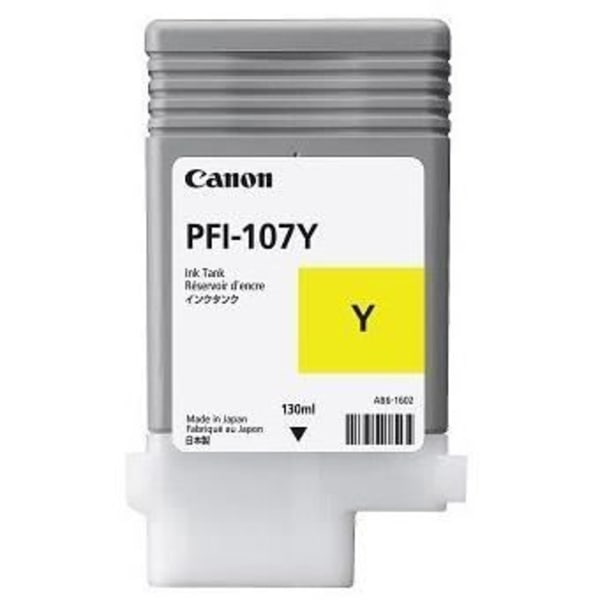 CANON Original bläcktank PFI-107 Y - 130 ml - Gul