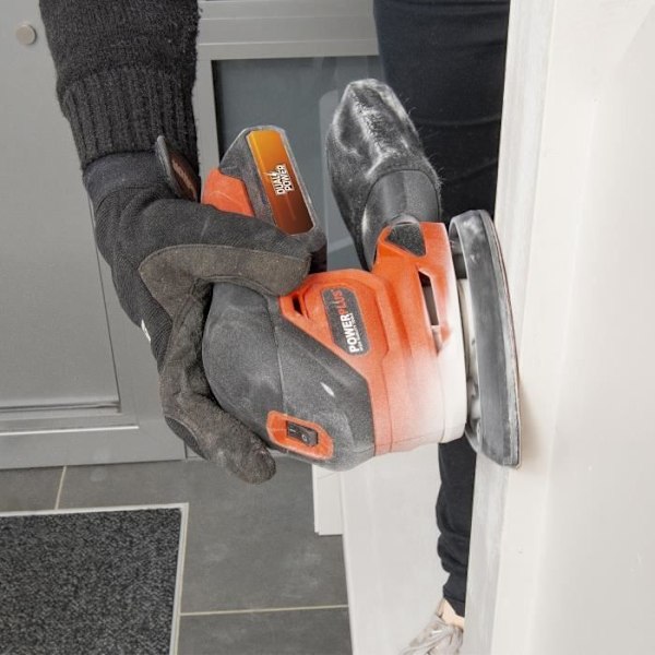 Trådløs multifunktionsslibemaskine 20V - DUAL POWER POWDP50200 - Orange