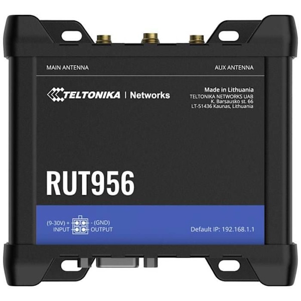 4G/LTE-router - Teltonika - RUT956 - Dual SIM - Ethernet - RS485/232