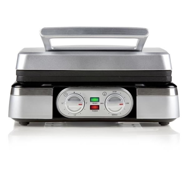 Elektrisk våffelbryggare - DOMO DO9149W - Tjocka kokplattor - Non-stick beläggning Silverpläterad