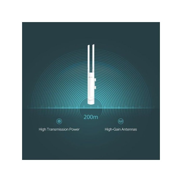 Modemi ja reititin - TP-Link - EAP113-AP - WiFi N300 - 300 Mbits/s - IP65 ulkona