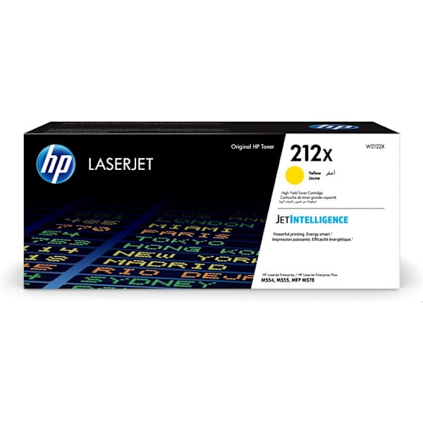 Toner - HP - 212X - Gul - Stor kapacitet - 10000 sider