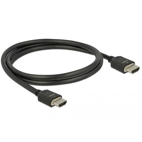 Delock - Ultra High Speed HDMI-kabel - HDMI (M) til HDMI (M) - 2.0m - Dreifachisolering - Schwarz - Dolby DTS-HD Master